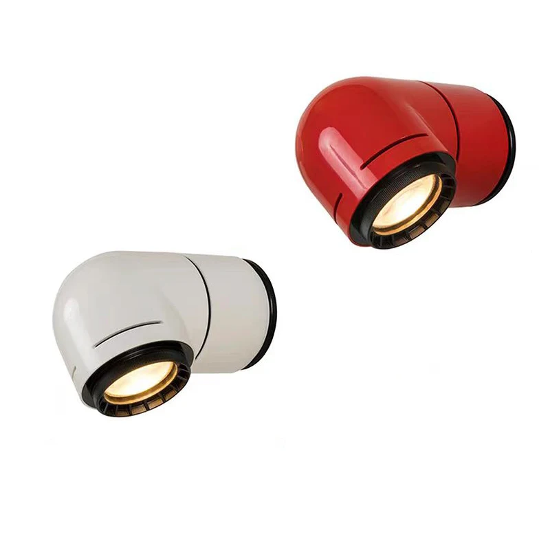 Imagem -06 - Criativa Led Lâmpada de Parede Branco Vermelho Pvc Sconce Quarto Interior Sala de Estar Corredor Escadas Dropshipping 4000k Novidade