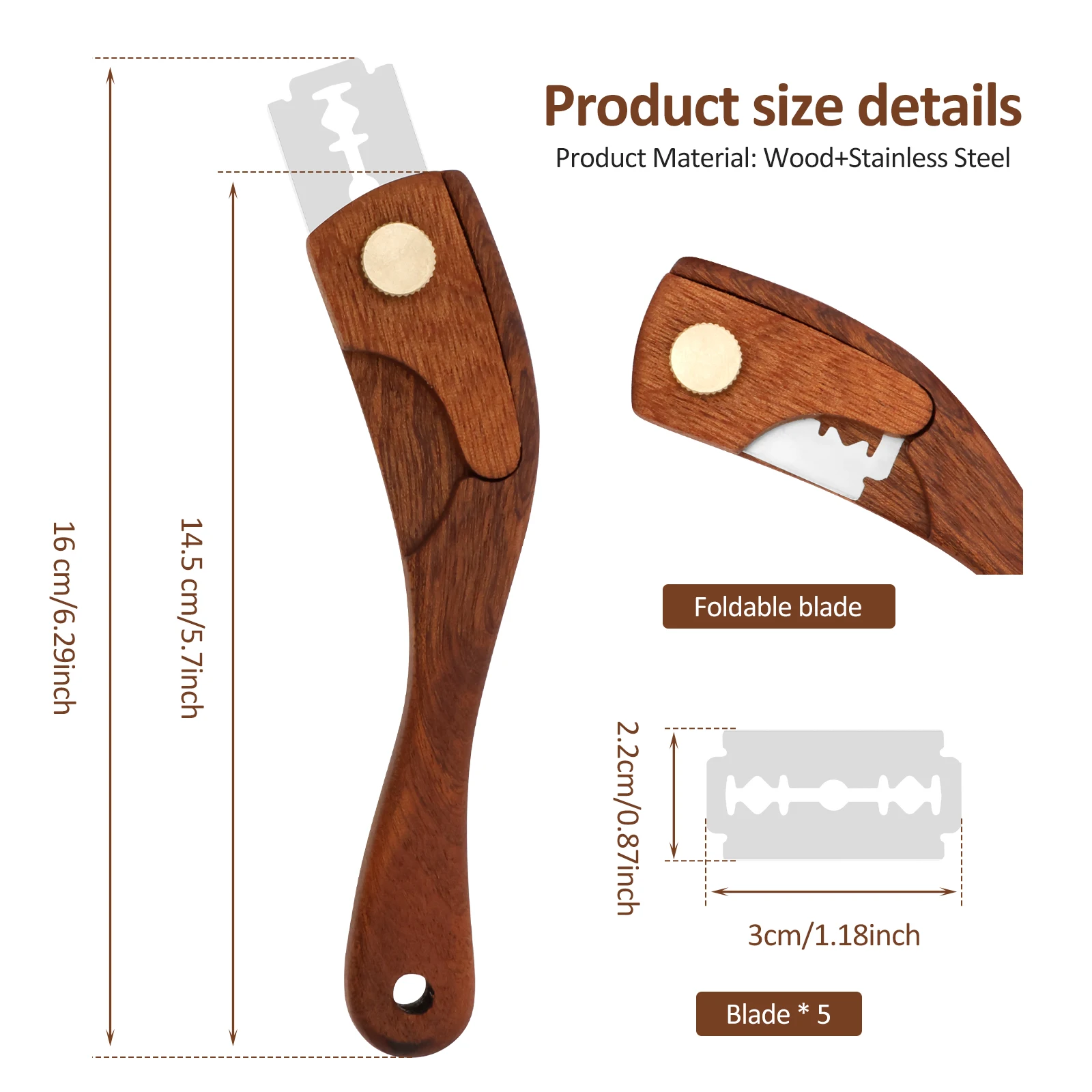 Bread Scoring Knife Bread Lame Baking Dough Knife with Stainless Steel Blades Dough Scoring Knife Tool for Sourdough Bread
