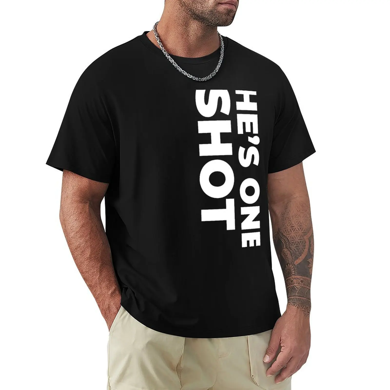 He's One Shot Warzone T-Shirt Quick Dry Training Short Sleeve Tee