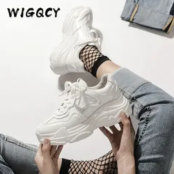 New White Sneakers Women Fashion Thick Bottom Womens Platform Sneakers Spring Autumn Shoes Woman Casual Shoes Zapatos De Mujer