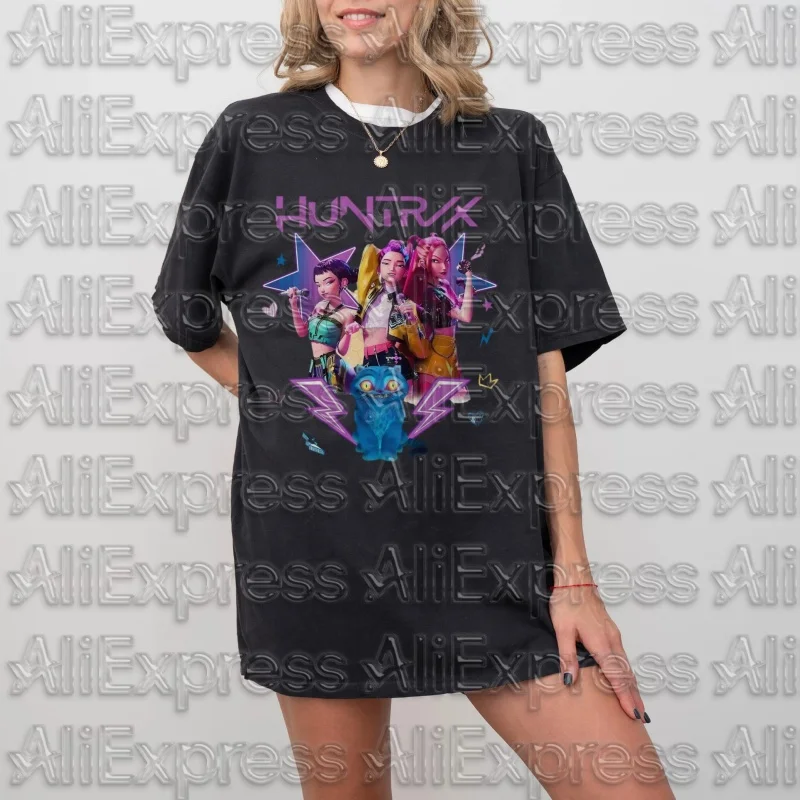 

MOTO New Movie Anime KPop Demon Hunter Saja Boy T-Shirt 2025 Summer Men's Women's T-Shirt Loose Comfortable Casual T-Shirt