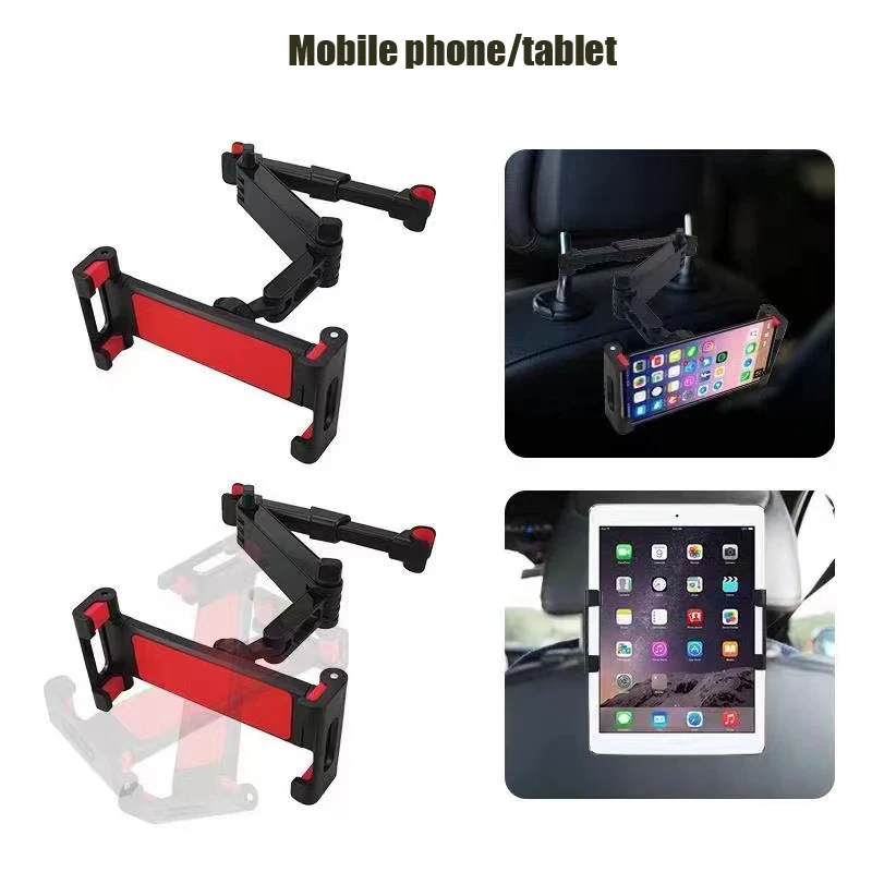 

Складной автомобильный держатель для планшета, сиденье на заднем сиденье, крепление для планшета, телефона, регулируемый, растягивающийся, 360 градусов, универсальный держатель для телефона 5-13 дюймов