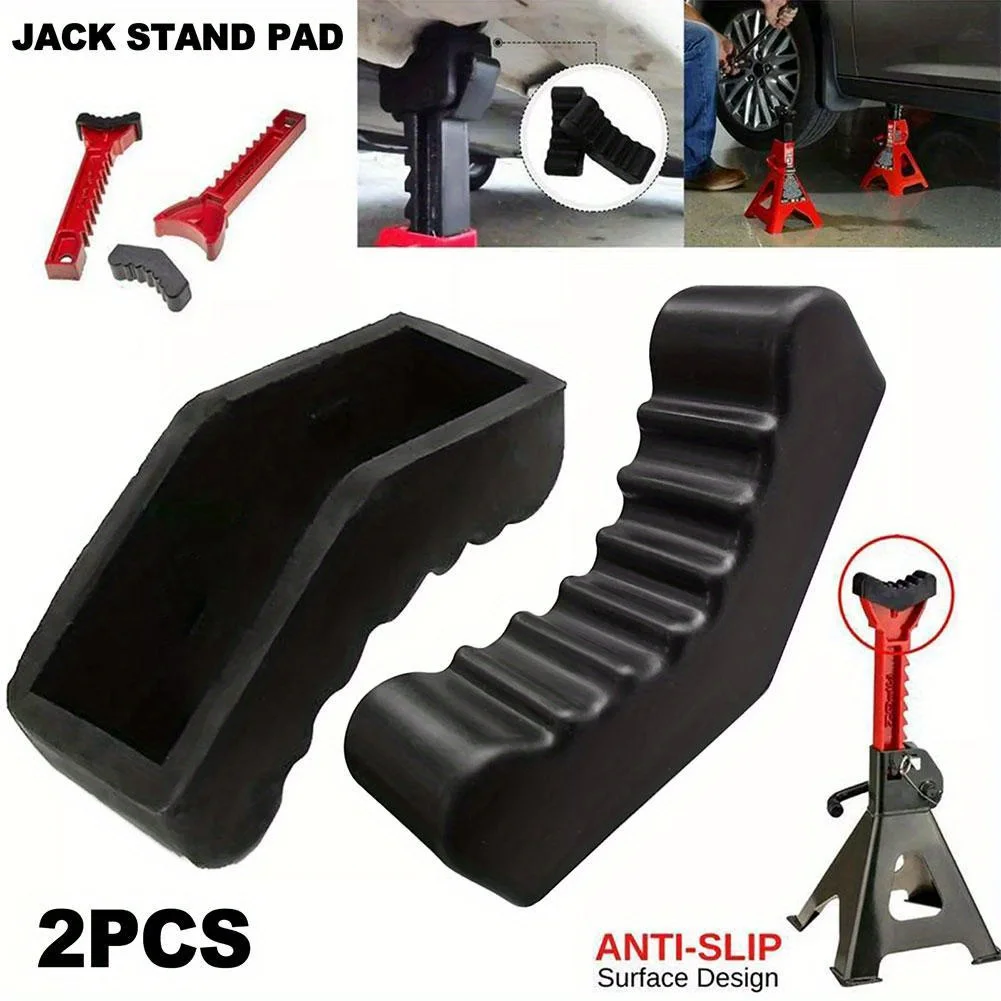 

Universal Car Slotted Lift Jack Stand Rubber Pad Floor Adapter Frame Rail Pinch Lifting Car Repair Tool Safety Grip Pad