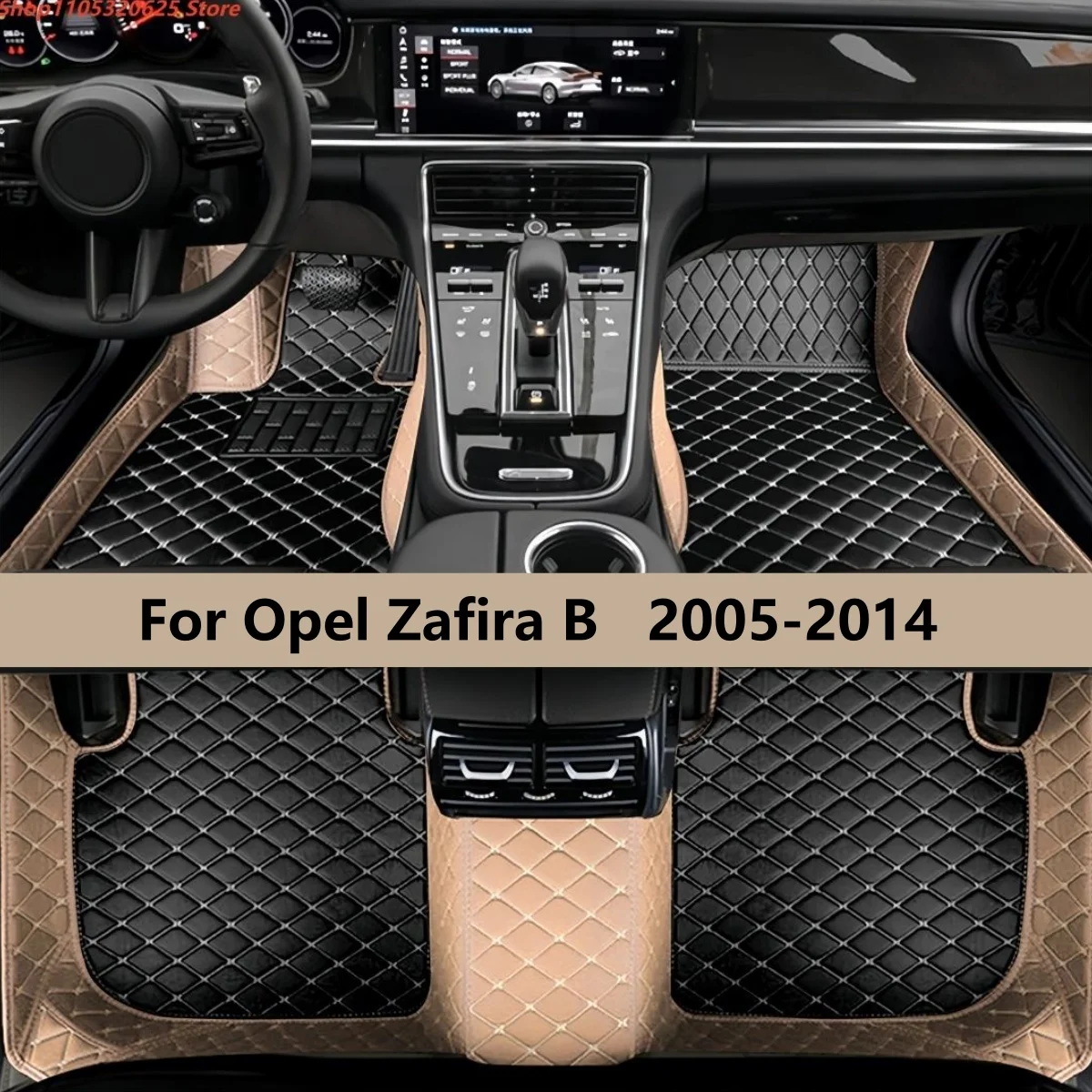 Car Floor Mat For Opel Zafira B 2005 2006 2007 2008 2009 2010 2011 2012 2013 2014 Interior Woman Luxury Leather Auto Accessories