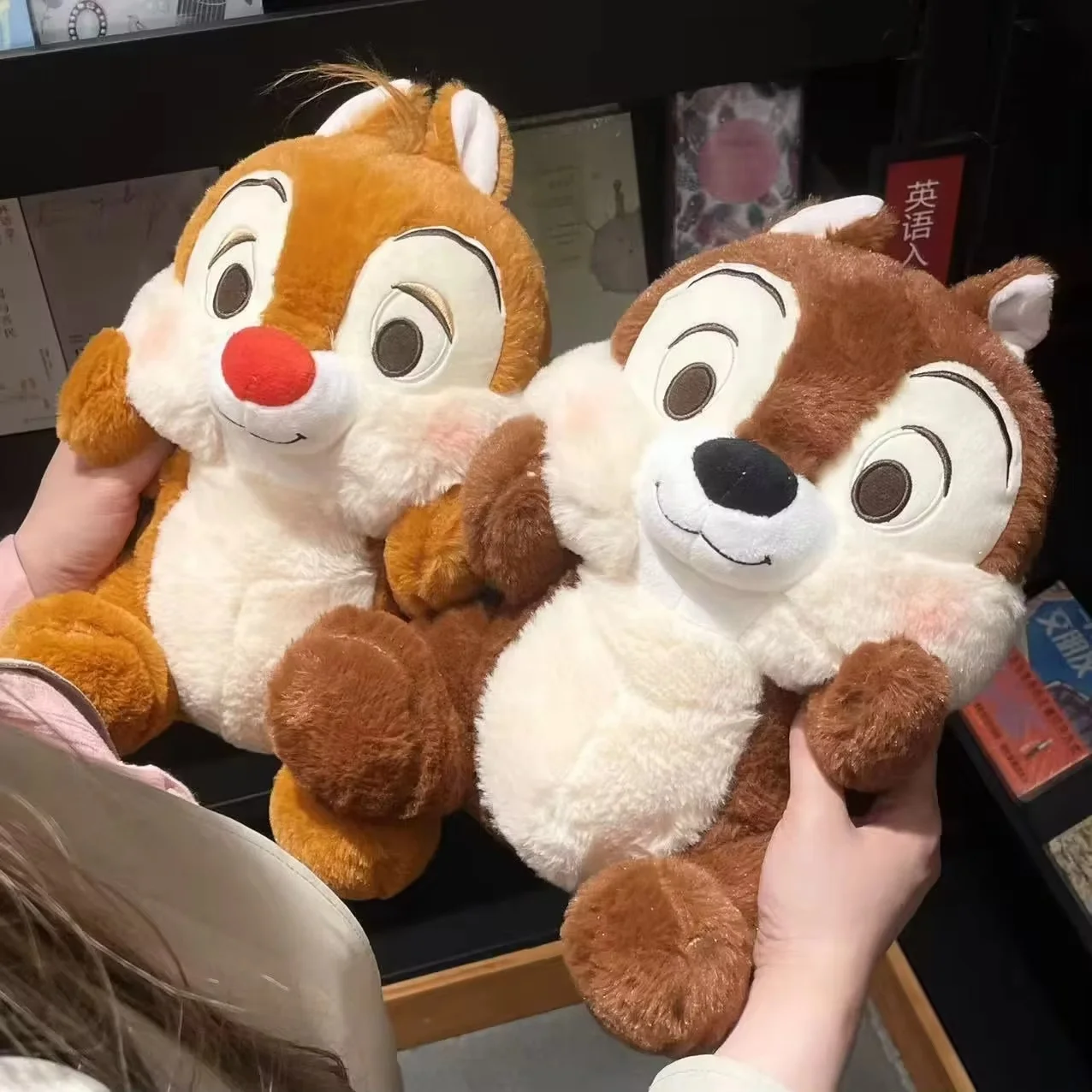 30/60cm Disney Chip and Dale Soft Toy Stuffed Chipmunks Lovely Anime Plushies Soft Hug Pillow Sleeping Girl Child Gifts Doll