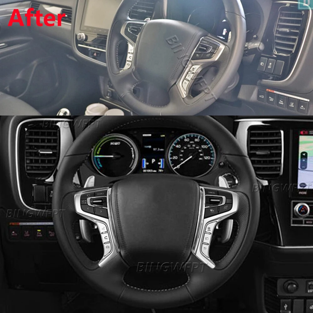 Left+Right+Wire For Mitsubishi PAJERO SPORT 15-22 Outlander Delica L200 Steering Wheel Audio Cruise Control Button Wth Backlight