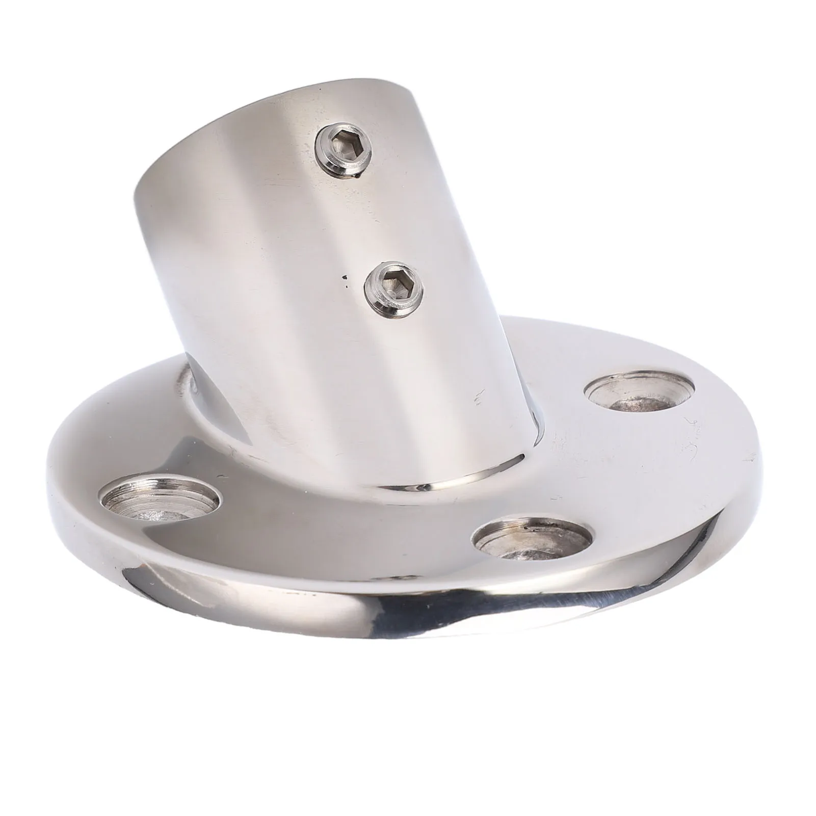 Boat Handrail Base Fitting 316 Stainless Steel OEM 45° for 25mm/1in Tube Marine Hardware Durable Accessory Part