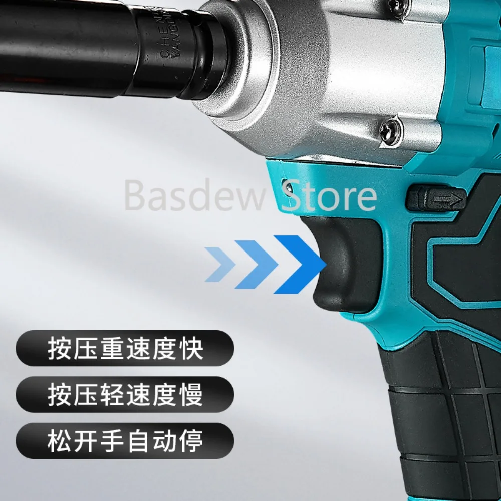 Brushless Wrench Lithium Battery Charging Impact Wrench Car Foot Frame Worker Woodworking Electric Wrench