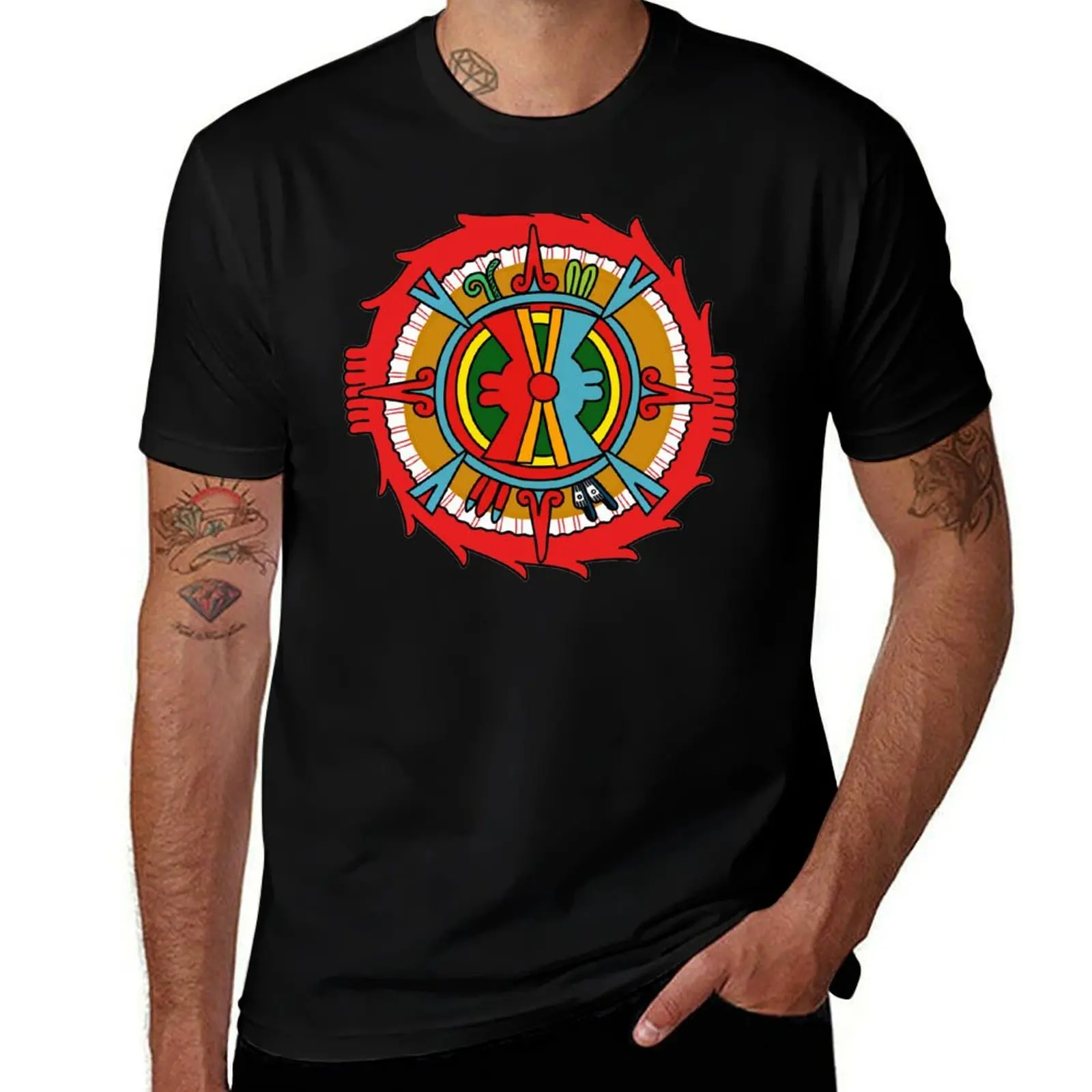 

Ollin Tonatiuh T-Shirt T-shirts man animal prinfor boys funny gifts blue lock mens shirts graphic tee