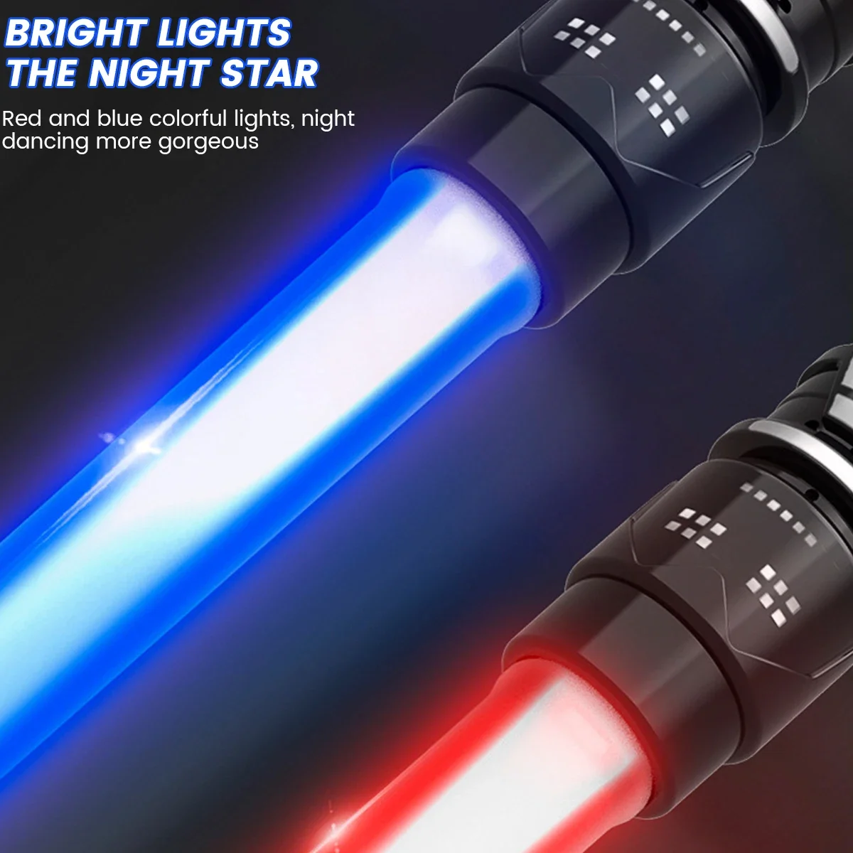 2PCS Spada laser Light Up Saber Riutilizzabile Retrattile 7 colori variabili LED Sciabola leggera Spada con effetto sonoro realistico