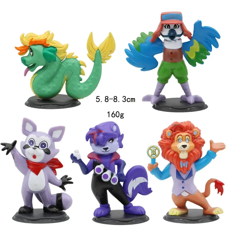 

5pcs/set Indigo Park Figures Toy Horror Game Rambly Finley Cartoon Action Figure Model Doll Room Decoration Children's Birthday