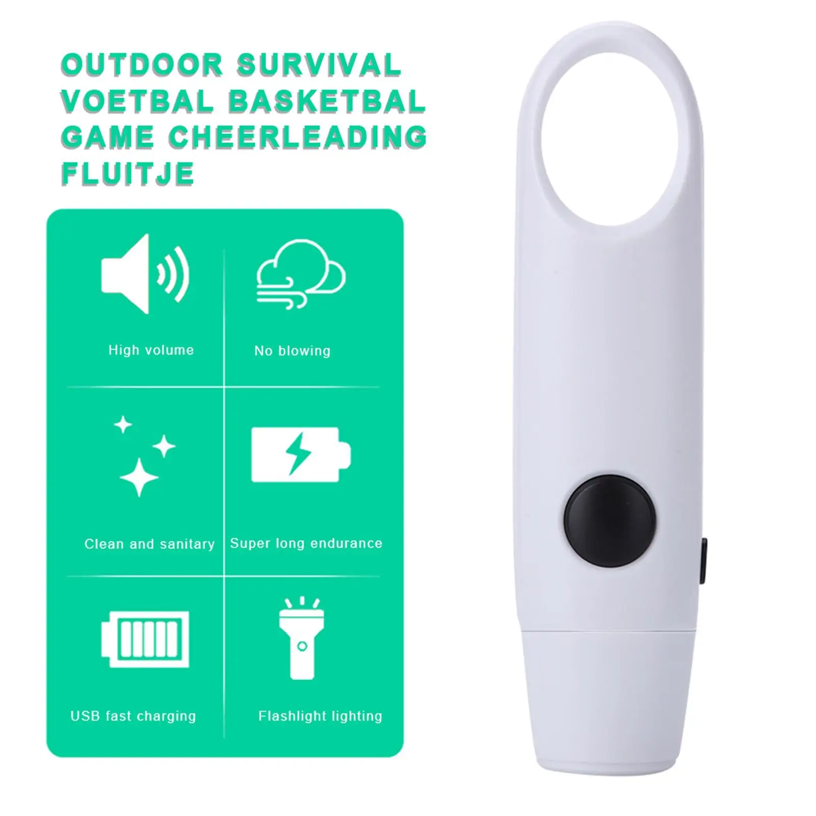 

Electronic Whistle 3 Tones Electric Whistle Safety Hiking Survival Sports