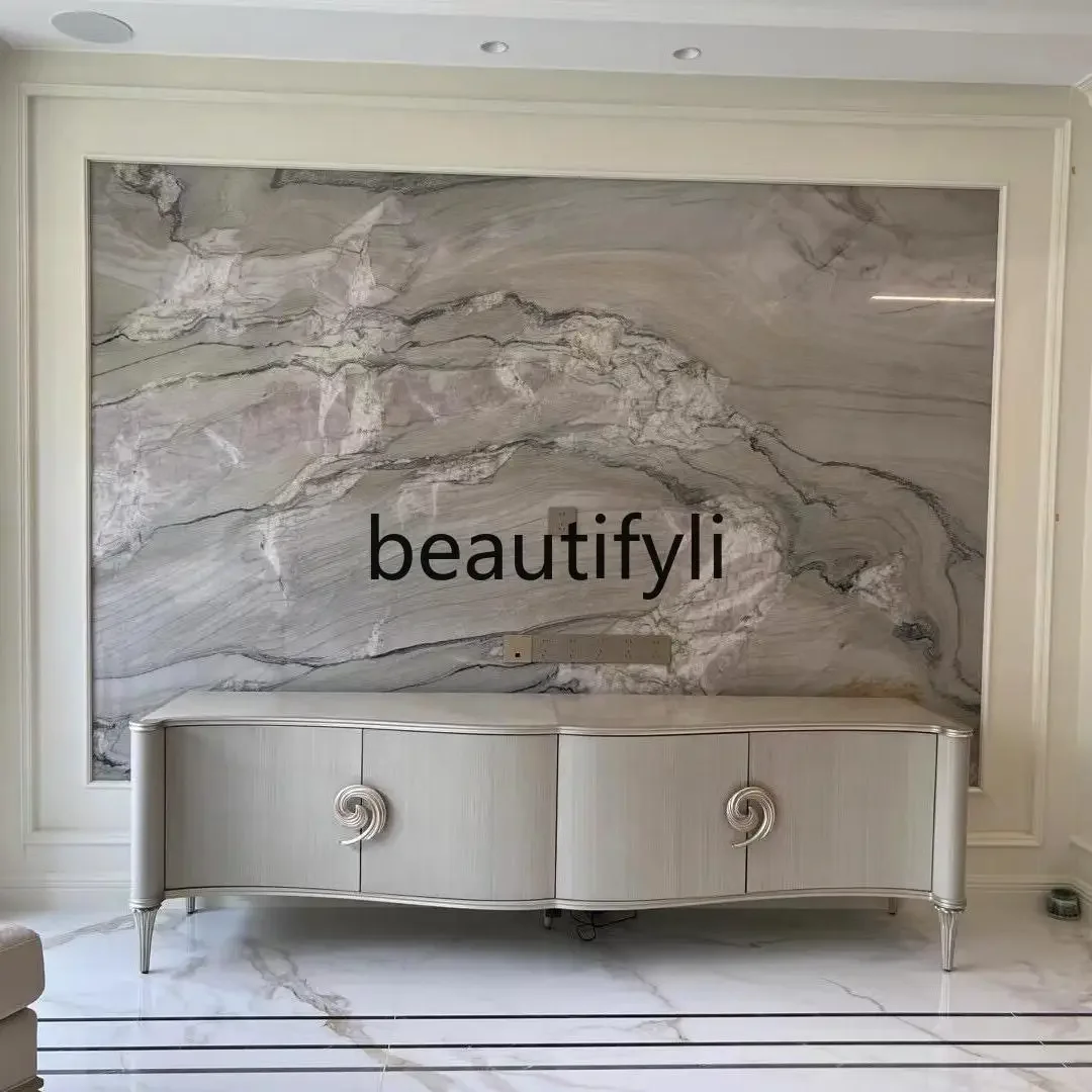 

A16 Meike Francesca TV Cabinet American Light Luxury TV Cabinet Living Room Floor Cabinet