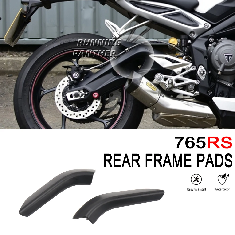 New Motorcycle Accessorie Side Rear Frame Pads Edge Scrape Strips Guard Sticker For STREET TRIPLE 765 RS For Street Triple 765RS