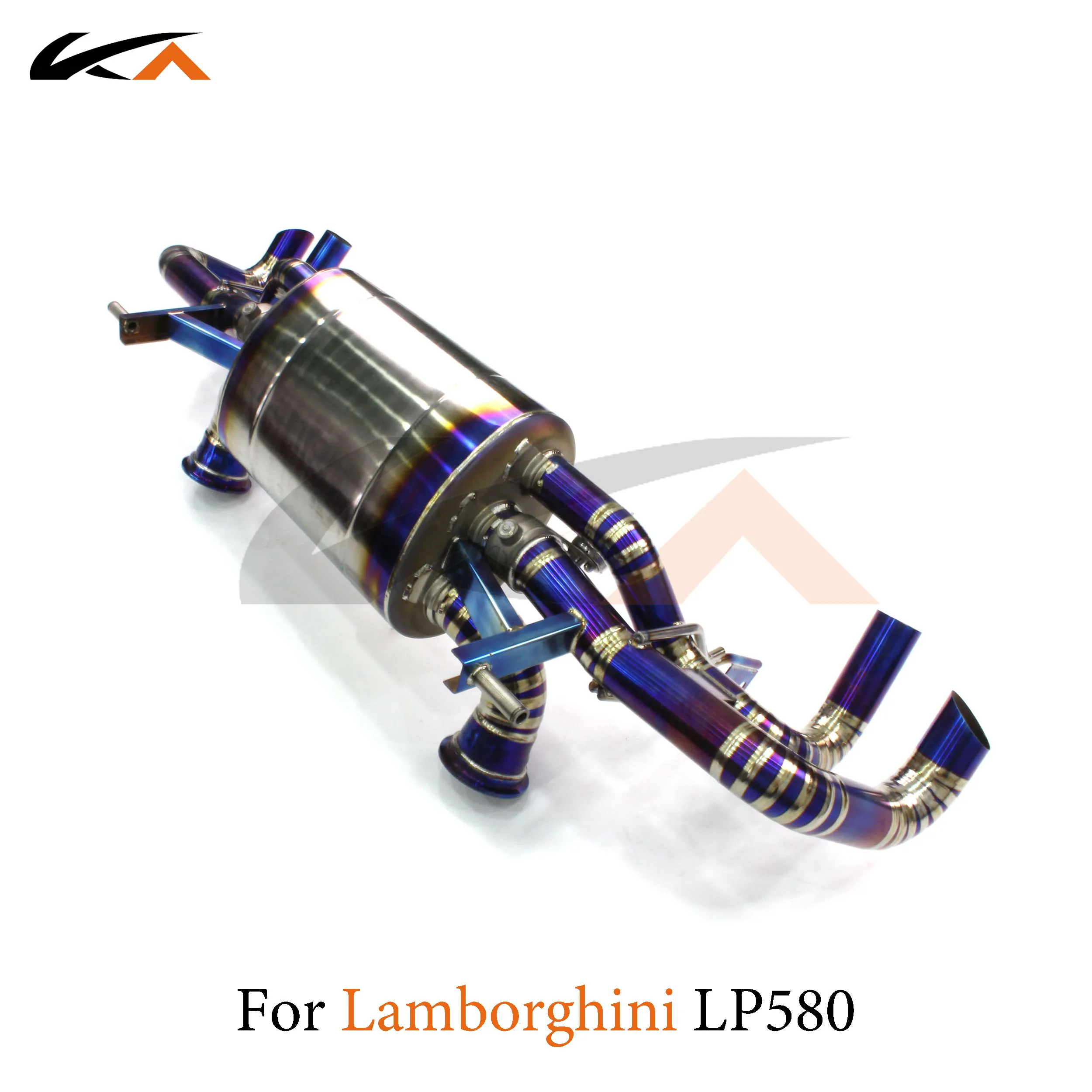 KA Tuning exhaust system titanium alloy catback for Lamborghini LP580 rear section performance parts muffler valve