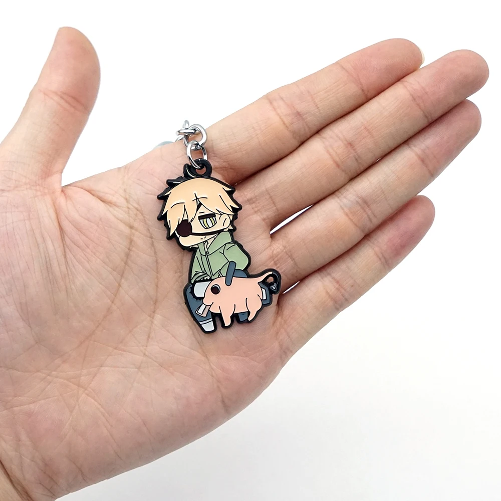 Chainsaw Man Keychain Denji Makima Pochita Key Chain Anime Keyring Men Keychains Accessories Key Ring Pendant llaveros Wholesale