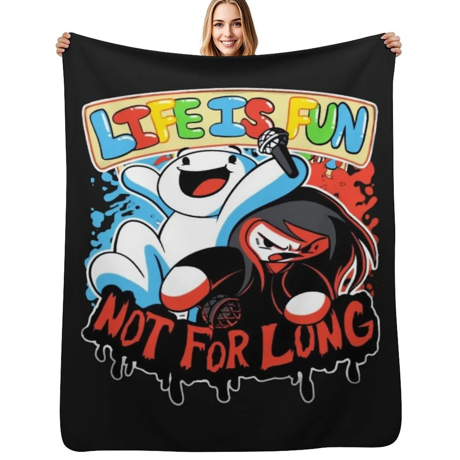 The1soutodd Merch The 1s Out Odd Life is Fun Not for Throw Blanket Loose Polar Beach Warm Flannel Fabric Blankets