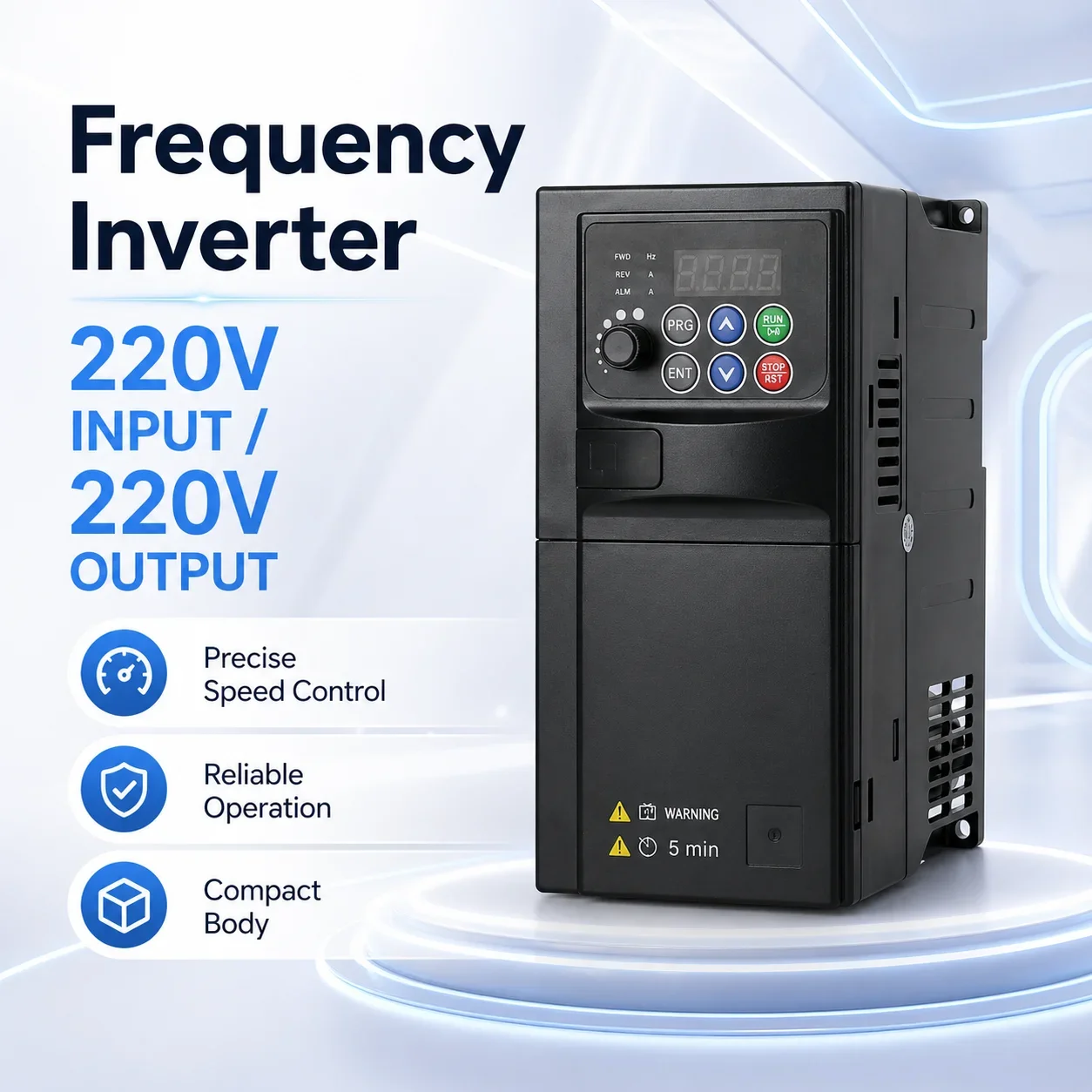Variable Frequency Economical Frequency Converter 220V 0.75KW 1.5KW 2.2KW Water Pump Motor Speed Control Variable Frequency Cont