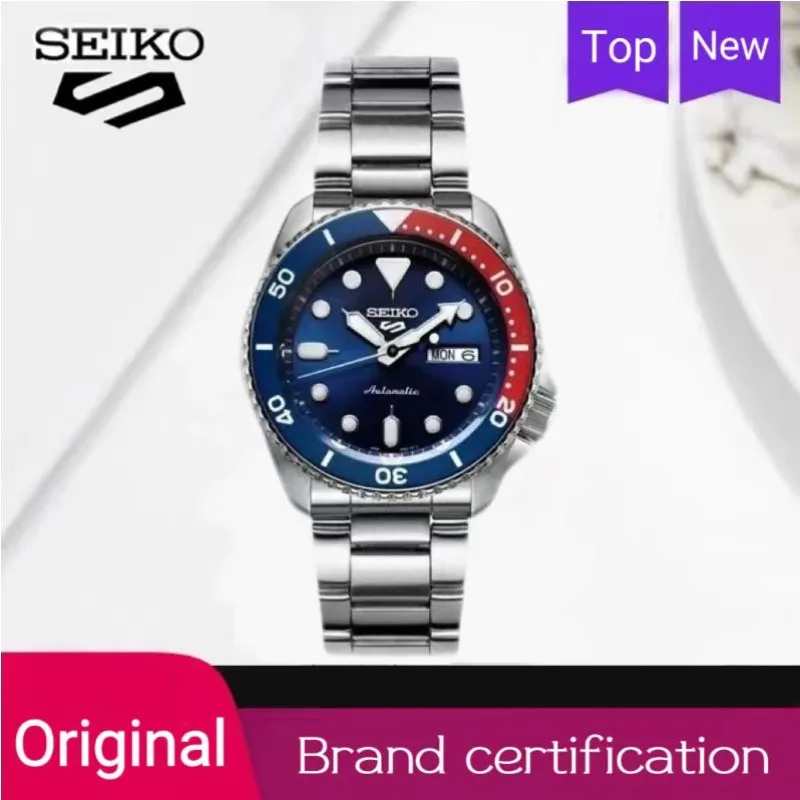 Original SEIKO SRPD53K1 Series Men Watches Top Brand Watch Calendar Business Luxury Upscale Steel Band Rotatable Wristwatches