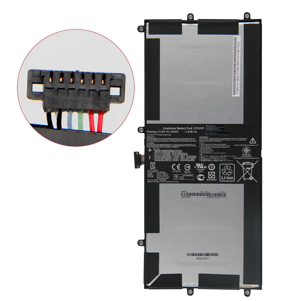 بطارية بديلة للكمبيوتر اللوحي 7660 مللي أمبير في الساعة C12N1419 C12PMCH لأجهزة ASUS T100Chi T100 Chi مع أدوات