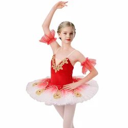 Peacock Opening Screen Children's Ballet Skirt Girls' Dance Skirt Disc sequin Ballet Performer Costume Program Performance Dress