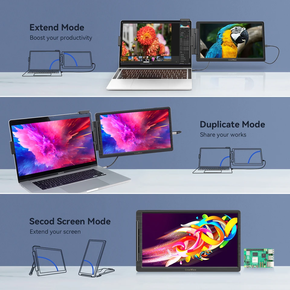 ノートPC用 拡張モニター ポータブルディスプレイ 14インチ CrowView Amazon.co.jp: ELECROW 14インチ ポータブルモニター ノートパソコン