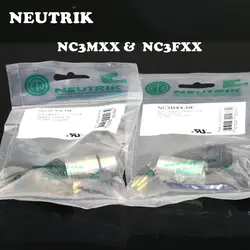 20PCS/lot For NEUTRIK brand connector 10PCS NC3MXX & 10PCS NC3FXX -B Male et femelle Un ensemble 3 Broches XLR Connecteur avec!