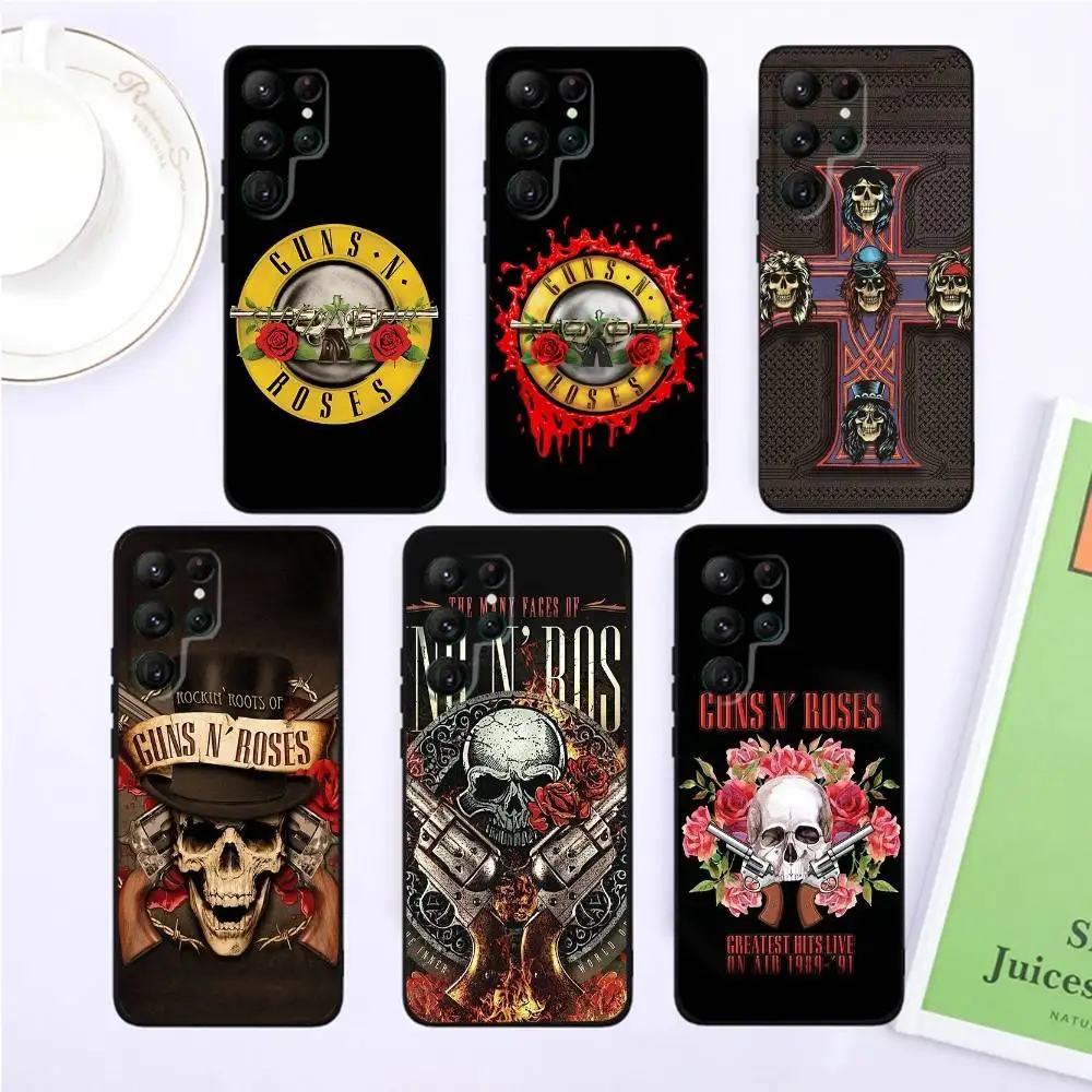 

G-Guns n roses Good Time Phone Case For Samsung S25,S24,S23,22,21,Ultra,Pro,S10,S30Plus,20lite Black Cover