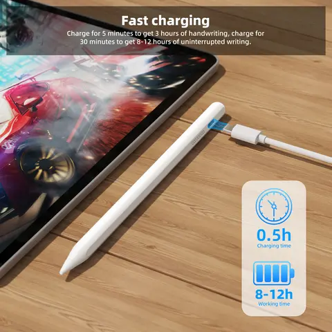 För Apple Pencil 2 med Apple Find My i-appen iPad Pencil för iPad Air 6 Pro 13' 2024 Air5 4 iPad Pro 11 12.9 med Palm Rejection 10 best sales Apple iPad Penna - №1