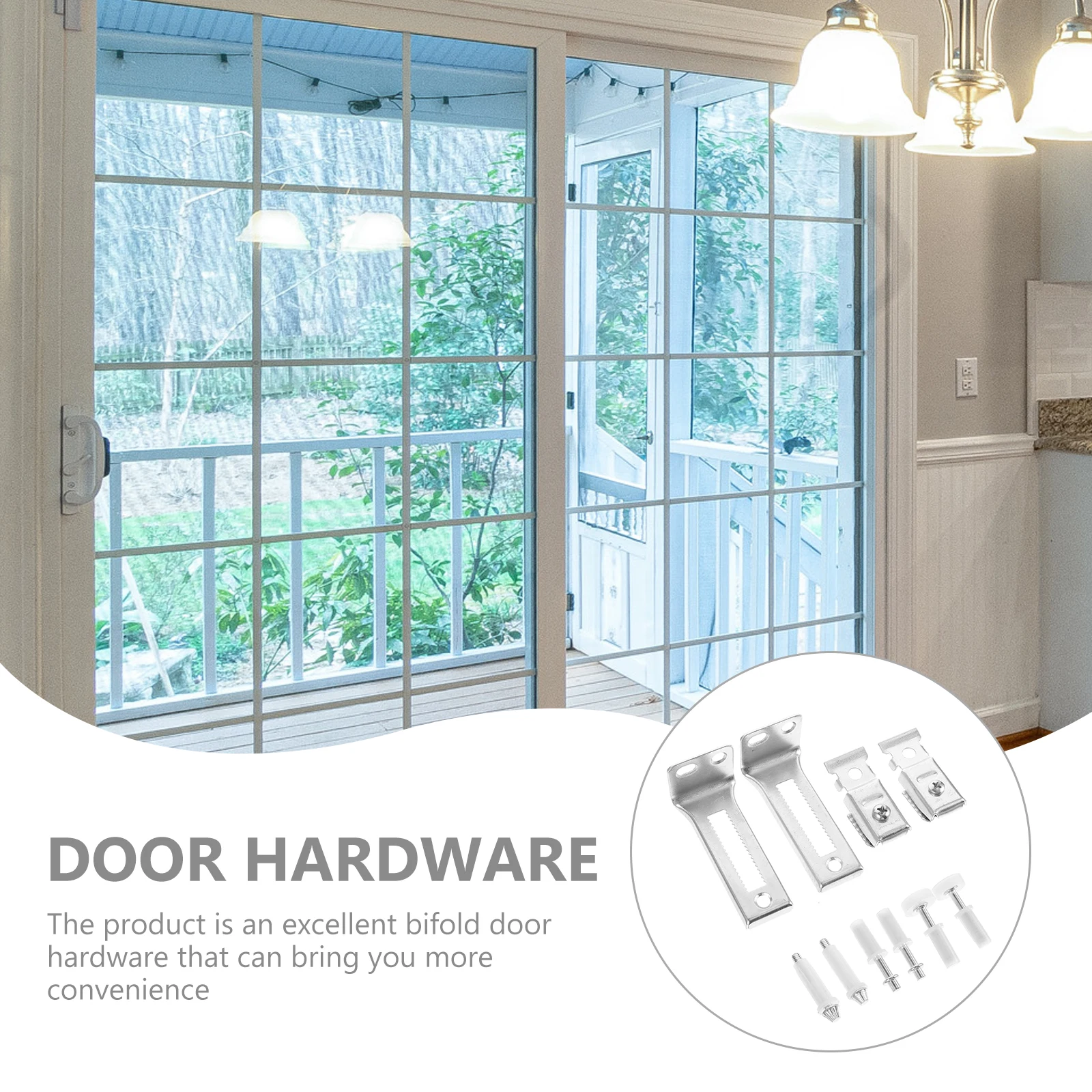 

1 Set Sliding Track Roller Kit Bifold Hardware Replacement Parts Guide Wheel Pivots Folding Door Repair Tool Closet