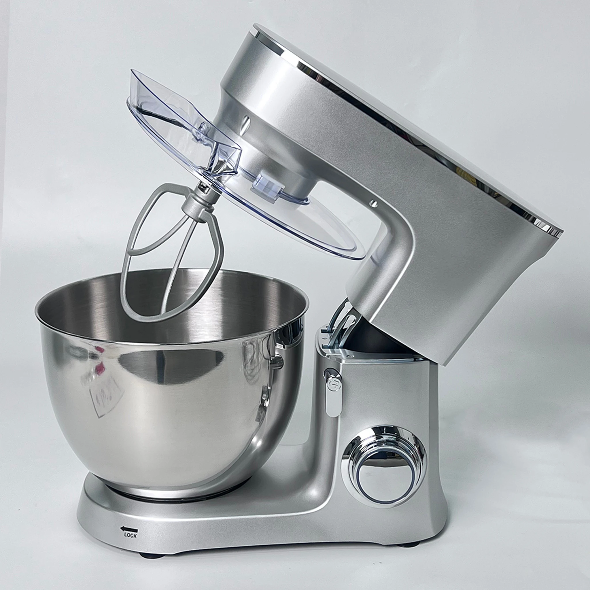 Kitchen Stock Household Electric Stand Mixer Stainless Steel Mixing Bowl Dough Hook 6-Speed Pure Copper AC Motor 8L Capacity