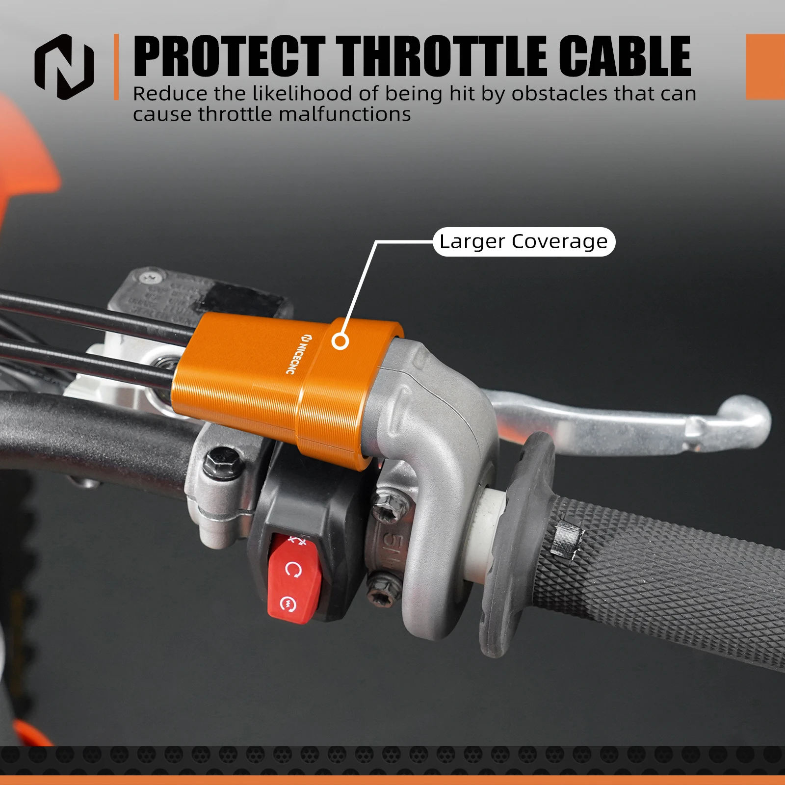 NICECNC Voor 2025 2024 EXC 300 XCW XCFW XWF EXCF 500 450 400 350 300 250 200 150 125 SX XC F 2023 Gaskabel Guard Cover Case