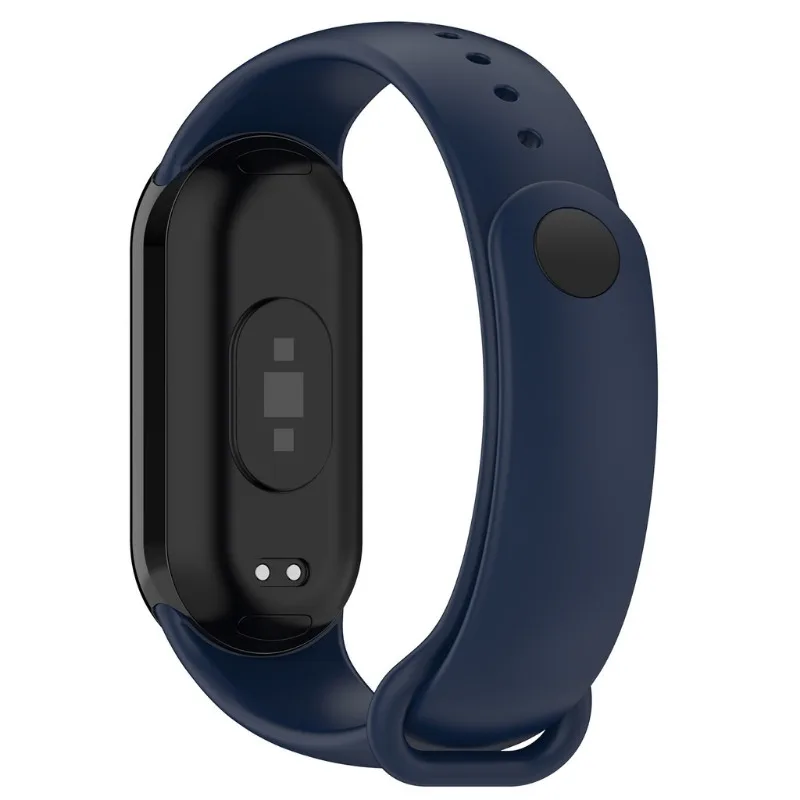 

Силиконовый ремешок + тонкий чехол-протектор из ТПУ 2-в-1 для Xiaomi Mi Band 8/9: Мягкий водонепроницаемый спортивный браслет, модный ремешок на запястье