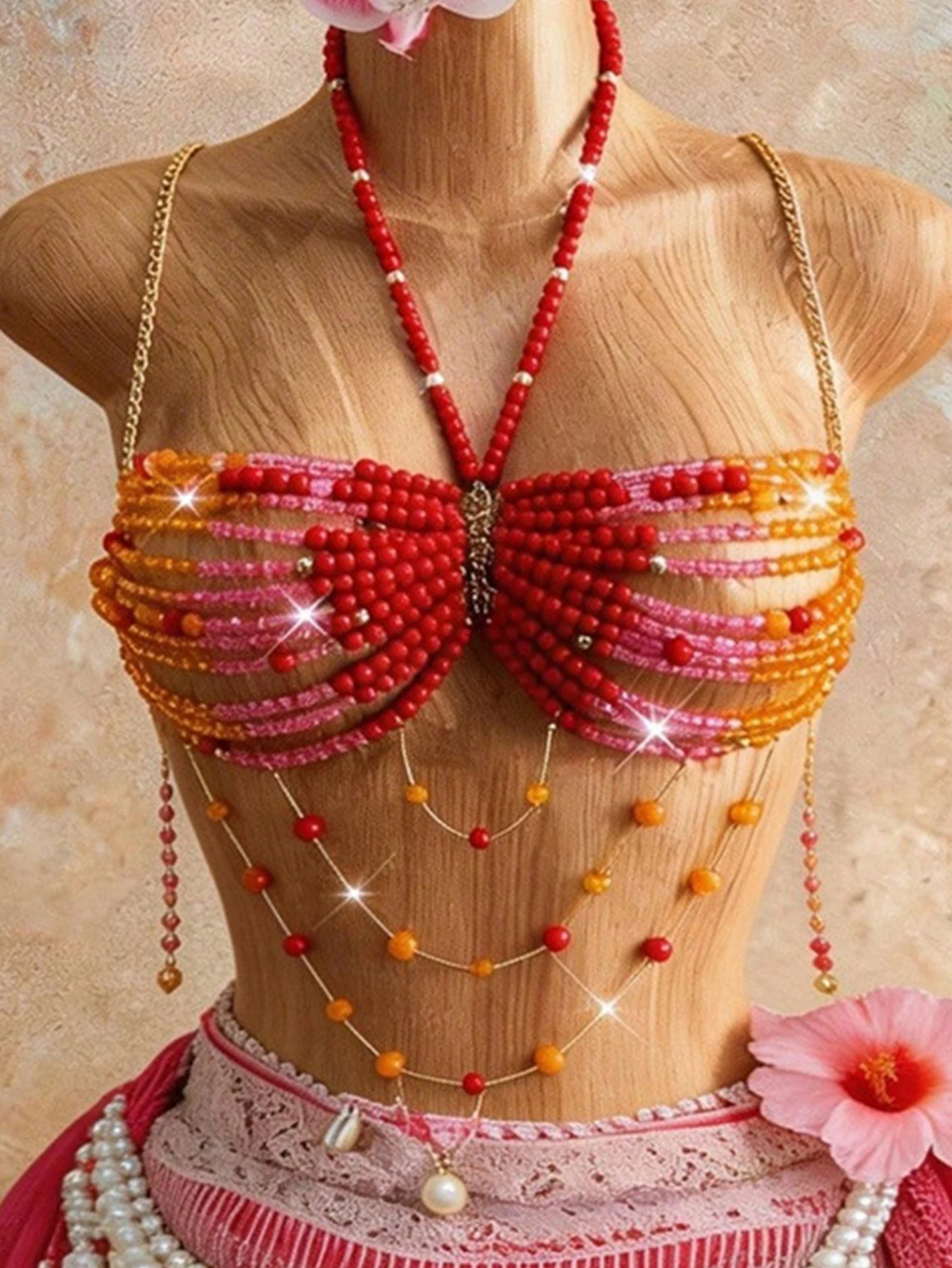 Sexy metal rhinestone tanks top women summer beach halter corset crop top y2k clothes see through club party tops streetwear hot