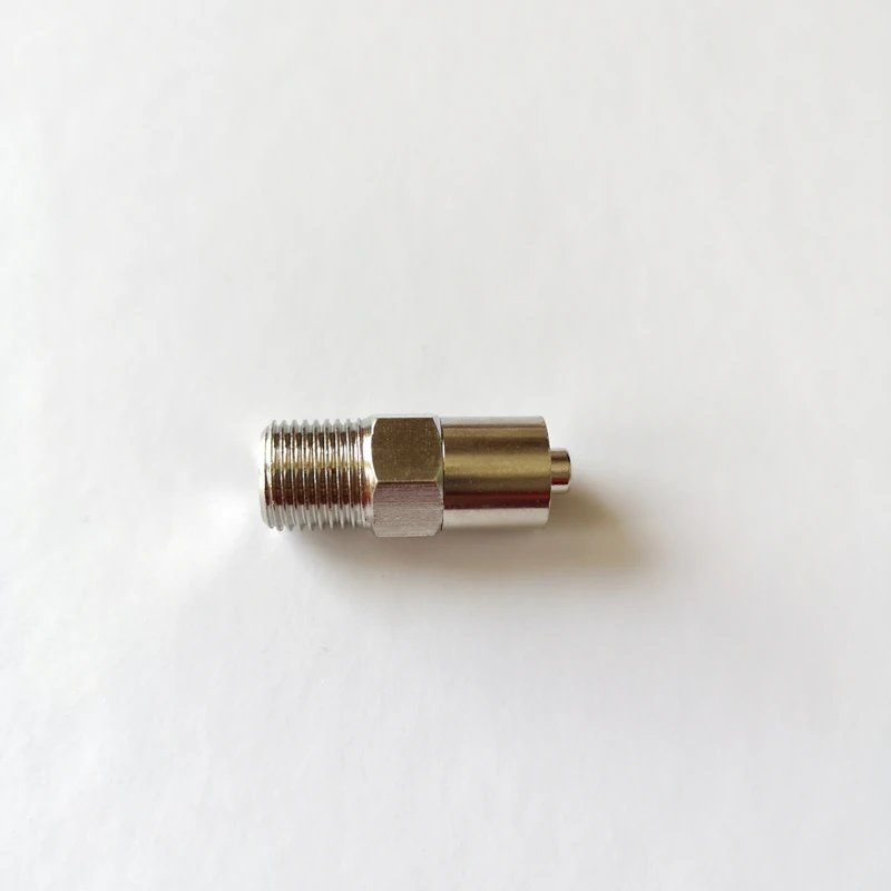Imagem -04 - Conector de Seringa Metálica Adaptador Luer Lock Macho Engrossado Encaixe de Rosca Latão Niquelado Seringa de Metal g1 8