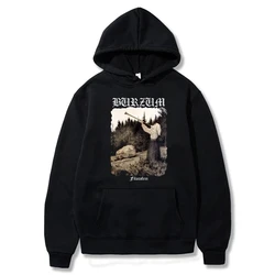 Burzum FilosoFEM-Banda Feminina de Música Metal Hoodie, Pulôver Simples de Manga Comprida, Moletom Grande, Street Trend, Hip Hop