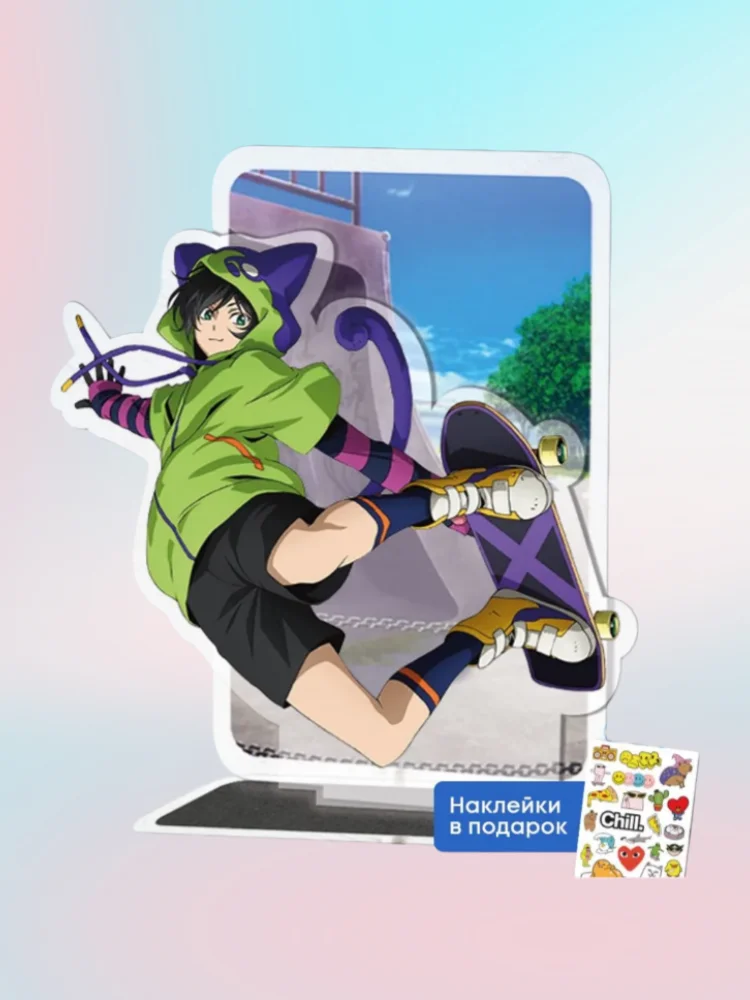 

Акриловые стенды 15 см с аниме-персонажами: One Piece, SK8 the Infinity, различные стили, акриловые подставки для декора рабочего стола