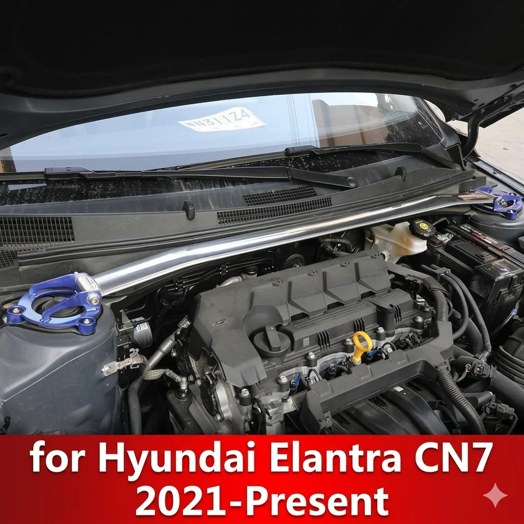 Front Upper Stabilizer Strut Bar For Hyundai Elantra CN7 Avante 2021-Present Engine STB Strut Tower Brace Suspension