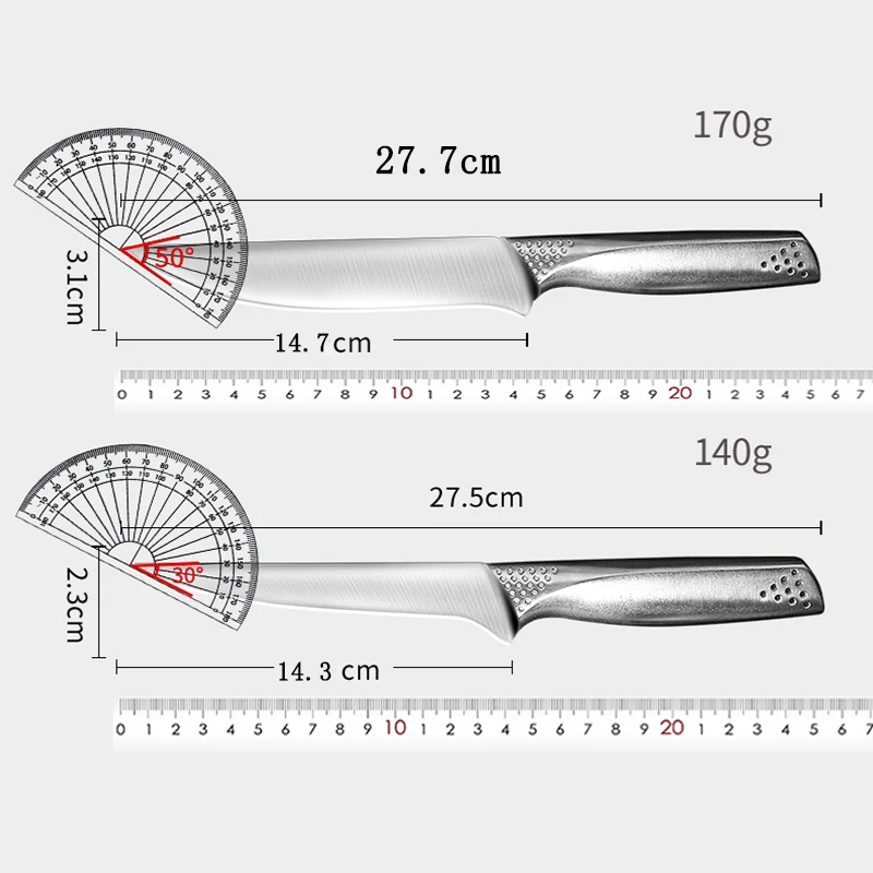 PLYS Boning Knife Stainless Steel Integrated Butcher Knife Commercial 2-piece Meat Cleaver Set Professional Chef Knife