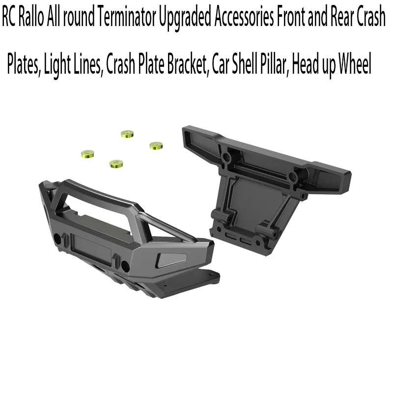 RC Corolla All round Terminator Accessories Front and Rear Crash Plates Light Lines Crash Plate Bracket Car Shell Pillar Head