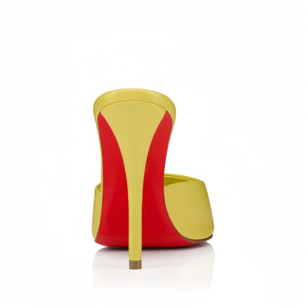 شباشب مدببة ذات كعب عالٍ أوروبية وأمريكية بسيطة ومتعددة الاستخدامات للنساء، صنادل Setfoot من قماش Sexymesh