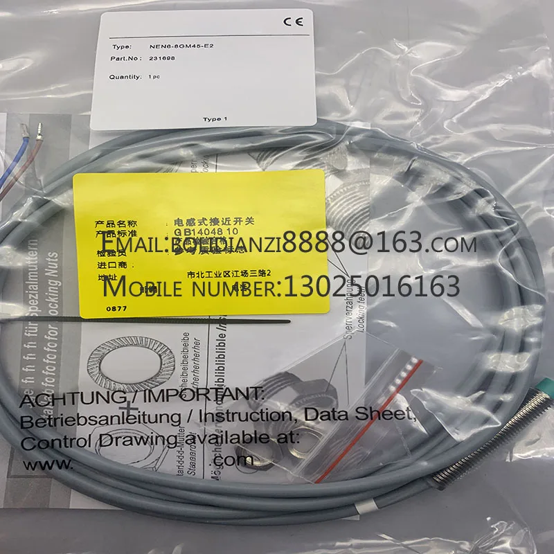 

Sensor Brand new in stock NEN6-8GM45-E2 NEN6-8GM45-E0 NEB6-12GM50-E2-5M quality assurance