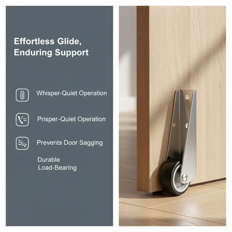 Side Mounted Rubber Casters 1/4Pcs Silent Flat Push Telescopic Non Slip Wheels for Cabinet Wardrobe DIY Furniture Projects