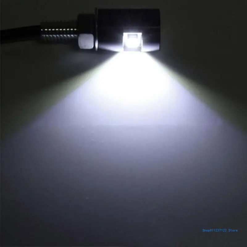 Screw Light White LED Universal Car Auto Motorcycle License Plate Lamp 12V 5630 for 12V Vehicle