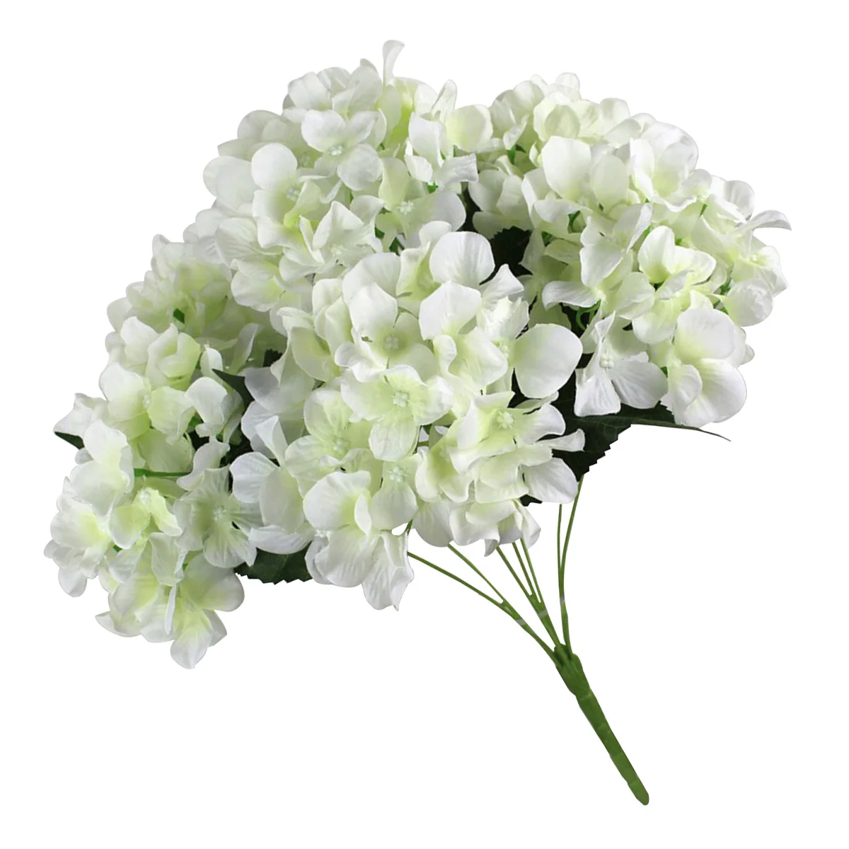 10pcs Real Touch Artificial Flower Bouquet Wedding Bridal Shower Decor Simulation Flower Artificial Hydrangea Faux Hydrangea