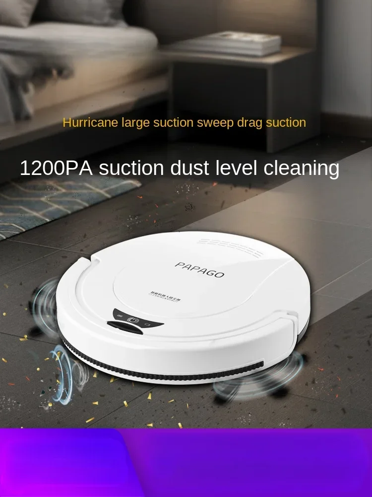 36V/110V/220V PapaGo Electric Sweeper Robot - Ultra-Thin Smart Vacuum Cleaner and Automatic Mopping Machine for Home Cleaning