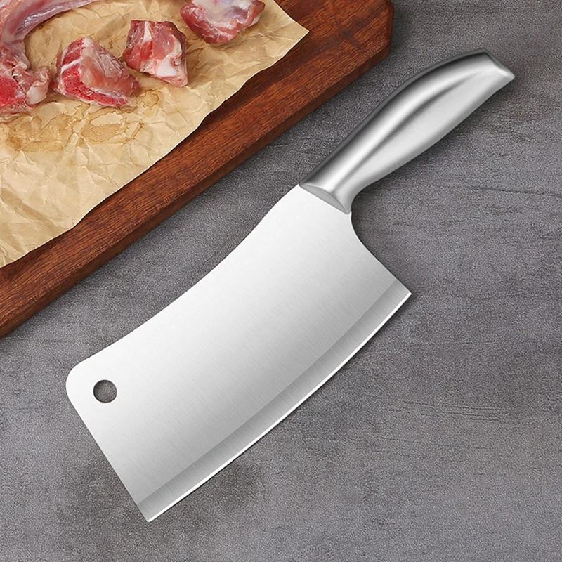 All-steel high hardness sharp machete meat knife professional chef chop big bone multifunction knife kitchen tools