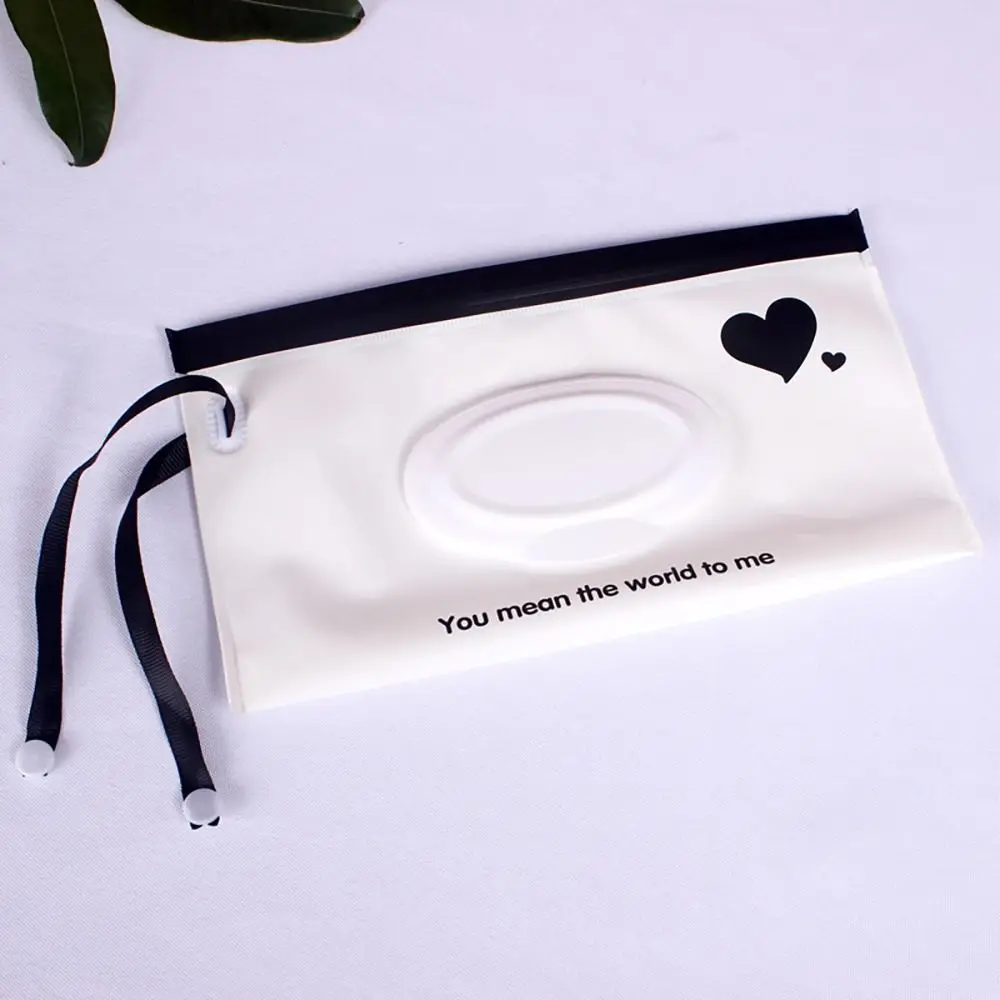 Snap-Strap Carrying Case Flip Cover Stroller Accessories Portable Tissue Box Cosmetic Pouch Wet Wipes Bag Wipes Holder Case