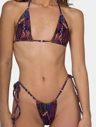Rinabe Triangle Bikinis Micro Thongs Bandage Swimwear Swimsuit Women Bathing Suits Sexy Biquini Brazilian Beachwear