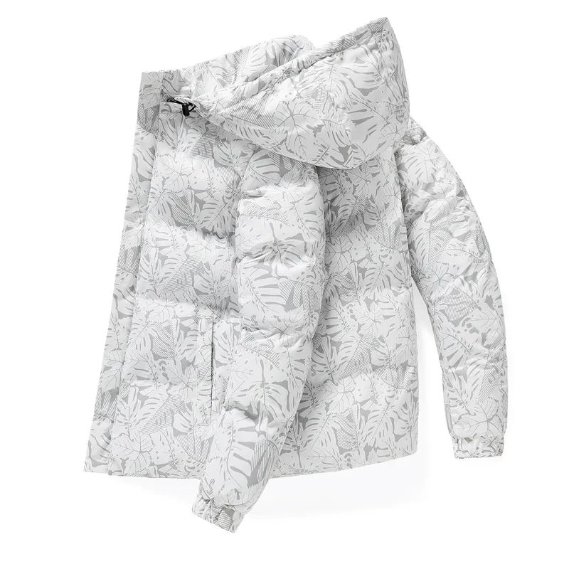 

Men Parkas Hooded Coat Outwear Puffer Jacket Men Thick Winter Jacket Warm Solid Fashion Casual Cotton-padded Men's Clothing Top